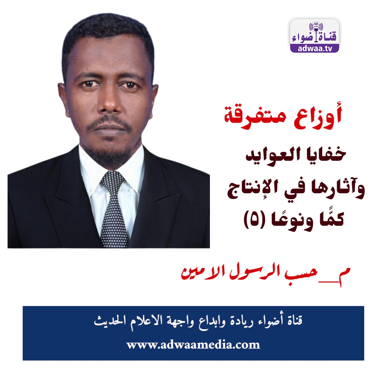 كتب المهندس حسب الرسول الامين