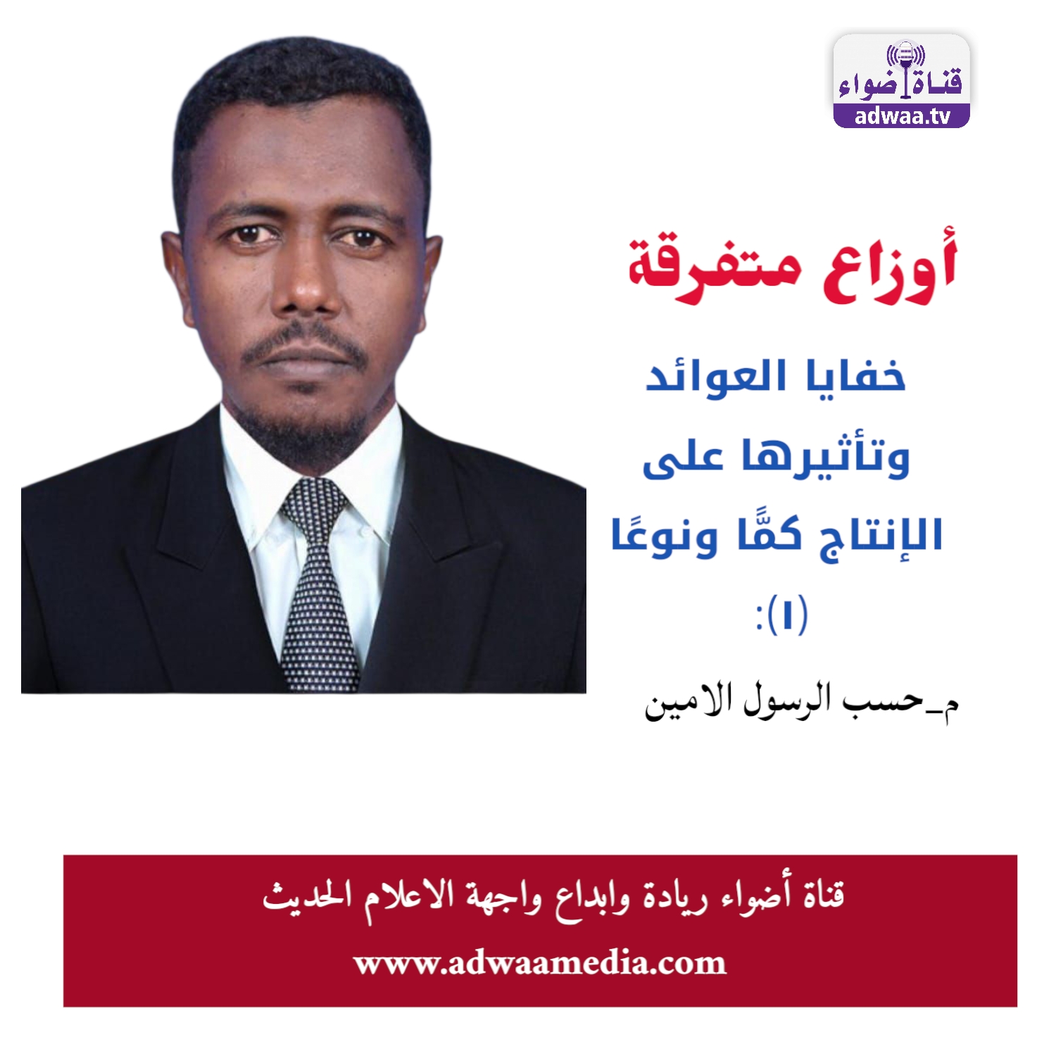 كتب المهندس حسب الرسول الامين